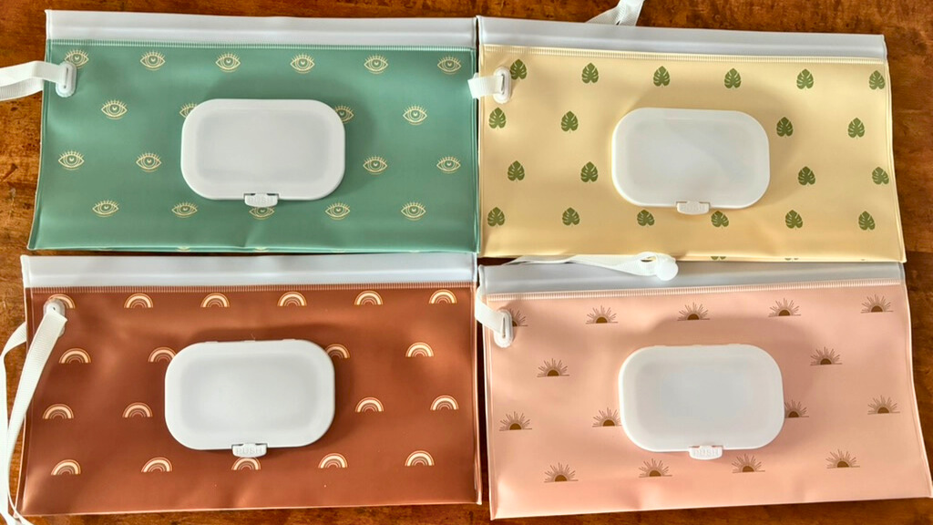 Reusable baby wipe containers